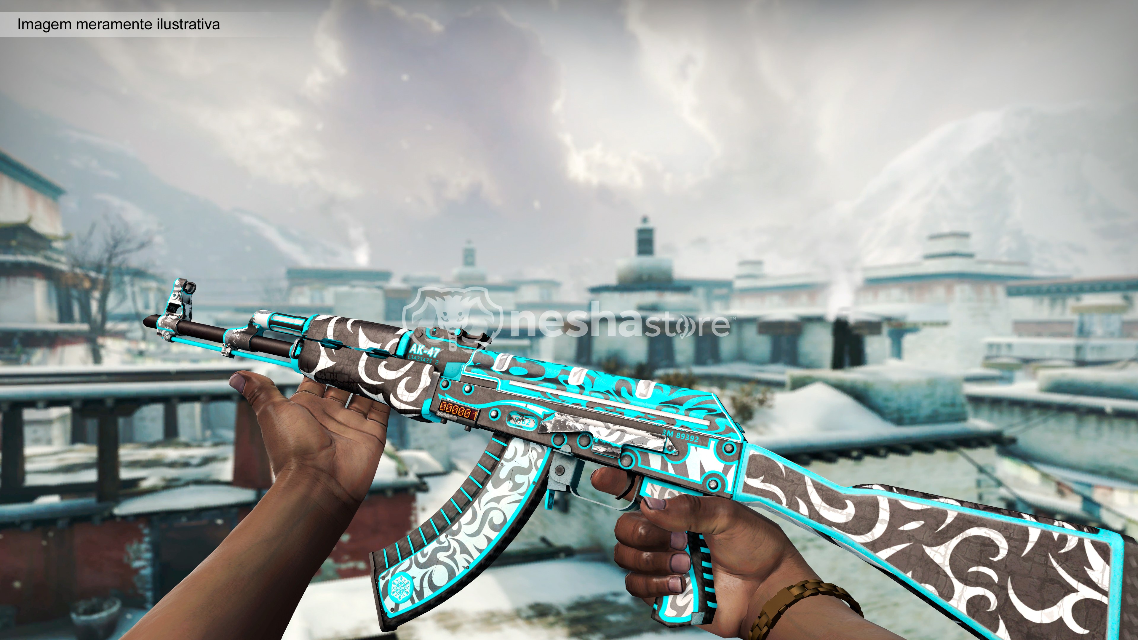 ＡＫ様 AK-47 (StatTrak™) | Névoa Frontal (Testada em Campo)