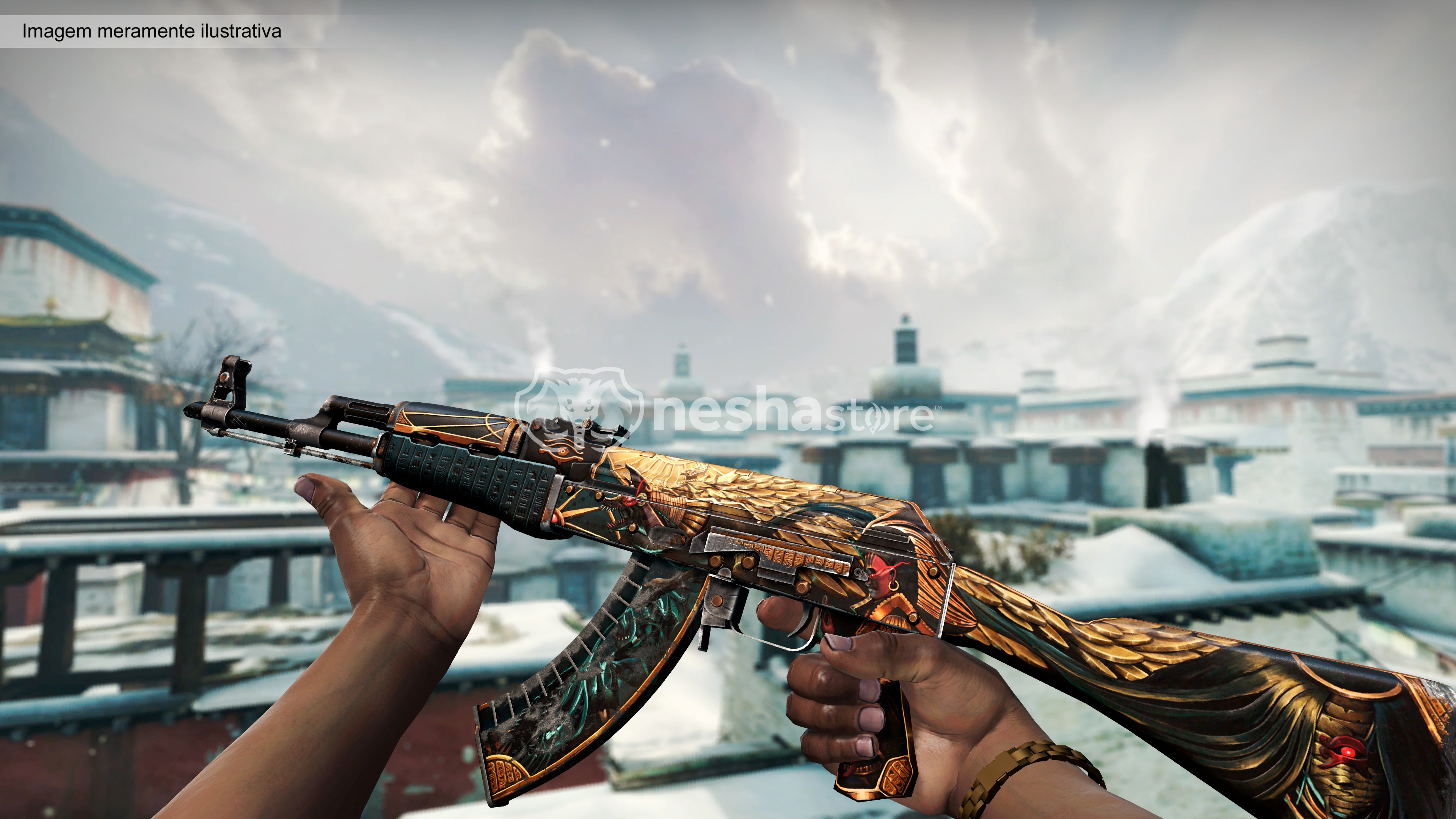 AK-47 | Legião de Anúbis (Bem Desgastada)